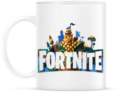 printfashion Fortnite logo Mancake - Bögre - Fehér (16349366)