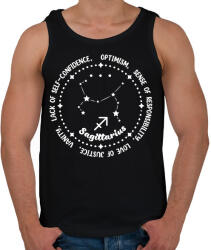 printfashion Nyilas tulajdonságok - Férfi atléta - Fekete (8527148)