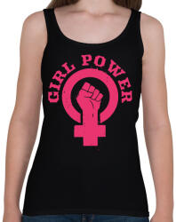 printfashion Girl power symbol - Női atléta - Fekete (12634834)