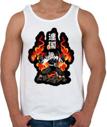 printfashion Demon Slayer Kyōjurō Rengoku - Férfi atléta - Fehér (16440865)