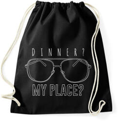 printfashion Vacsora? Nálam? - Dahmer - Sportzsák, Tornazsák - Fekete (9335004)