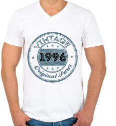 printfashion 1996 - Férfi V-nyakú póló - Fehér (12168434)