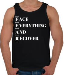 printfashion FEAR - Face Everything And Recover - Férfi atléta - Fekete (2470625)
