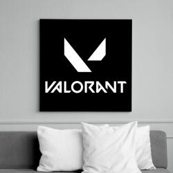 printfashion Valorant logo - Vászonkép - Fekete (6653021)