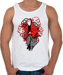 printfashion Bushido szamuráj - Férfi atléta - Fehér (1798315)