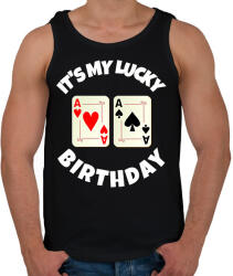 printfashion POKER SZÜLINAP - Férfi atléta - Fekete (10995196)