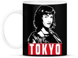printfashion A nagy pénzrablás - Tokyo fehér - Bögre - Fekete (5791977)