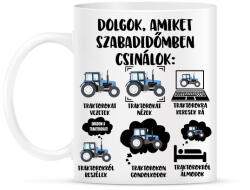 printfashion Traktoros szabadidő - Bögre - Fehér (16698913)