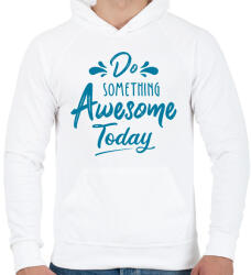 printfashion Awesome - Férfi kapucnis pulóver - Fehér (2764713)