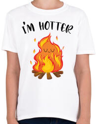 printfashion I'm hotter - Gyerek póló - Fehér (6994914)