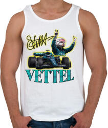 printfashion Vettel F1 - Férfi atléta - Fehér (11968505)