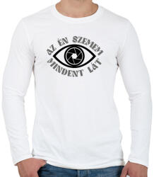 printfashion Az én szemem mindent lát - Fotós - Férfi hosszú ujjú póló - Fehér (7258361)