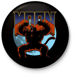 printfashion Csillagharcos Doom - Kitűző, hűtőmágnes - Fekete (3100354)