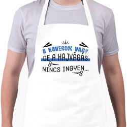 printfashion A hajvágás nincs ingyen - Kötény - Fehér (9120376)