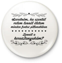 printfashion Minden fontos pillanatban - Kitűző, hűtőmágnes - Fehér (14693005)