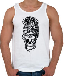 printfashion Skull&Eagle - Férfi atléta - Fehér (2428618)