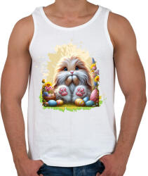 printfashion Húsvéti nyuszi - Férfi atléta - Fehér (15847614)