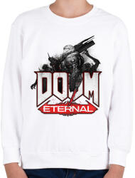 printfashion DOOM Eternal - Gyerek pulóver - Fehér (2413636)