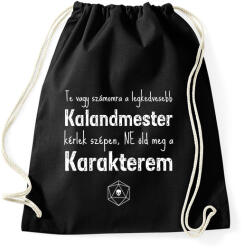 printfashion Ne öld meg a karakterem! - Sportzsák, Tornazsák - Fekete (2664869)