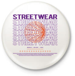printfashion Streetwear - Kitűző, hűtőmágnes - Fehér (14558126)
