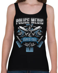 printfashion Police Medic - Női atléta - Fekete (857742)
