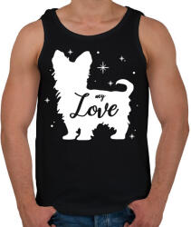 printfashion My love- Yorkie - Férfi atléta - Fekete (11548745)