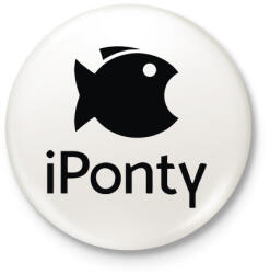 printfashion Iponty - Kitűző, hűtőmágnes - Fehér (3088199)