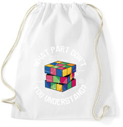 printfashion Rubik kocka - Sportzsák, Tornazsák - Fehér (12004770)