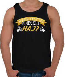 printfashion Kinek kell haj - Férfi atléta - Fekete (8257187)