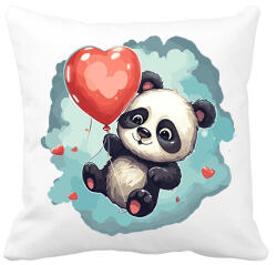 printfashion Panda - Párnahuzat, Díszpárnahuzat - Fehér (16666057)