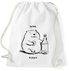 printfashion Bobr - vonalas - Sportzsák, Tornazsák - Fehér (15963421)