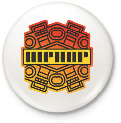 printfashion Hiphop - Kitűző, hűtőmágnes - Fehér (9615599)