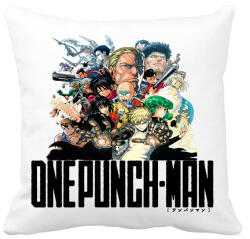 printfashion One Punch Man - Párnahuzat, Díszpárnahuzat - Fehér (2850378)