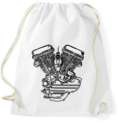 printfashion Motorblokk - Sportzsák, Tornazsák - Fehér (6001305)