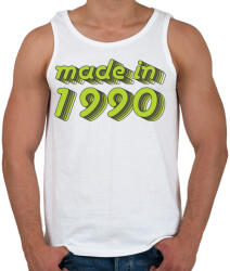 printfashion made-in-1990-green-grey - Férfi atléta - Fehér (487180)