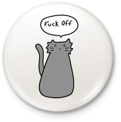 printfashion Kopj le! - Kitűző, hűtőmágnes - Fehér (3088587)