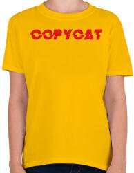 printfashion Copy cat - Gyerek póló - Sárga (2483916)