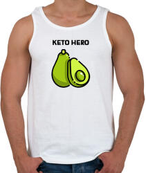 printfashion KETOHERO - Férfi atléta - Fehér (10764052)