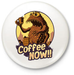 printfashion Kávészörny 2 - Kitűző, hűtőmágnes - Fehér (11759187)