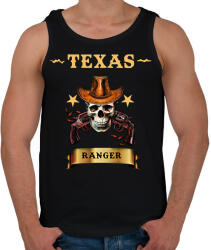 printfashion TEXAS RANGER SKULL - Férfi atléta - Fekete (1559719)