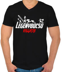 printfashion Legénybúcsú végjáték 2 - Férfi V-nyakú póló - Fekete (7343530)