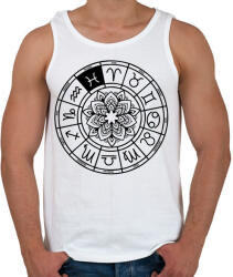 printfashion horoszkóp halak fekete - Férfi atléta - Fehér (12666952)