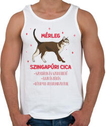 printfashion Mérleg - Szingapúri cica - Férfi atléta - Fehér (13337487)