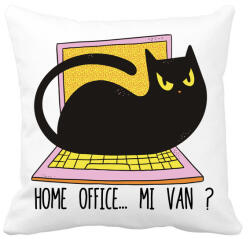 printfashion Cica home office - Párnahuzat, Díszpárnahuzat - Fehér (4225712)