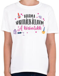 printfashion Spirituális állatom - Körömlakk - Gyerek póló - Fehér (8470388)