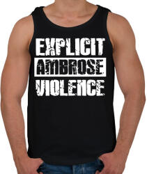 printfashion Explicit violence - Férfi atléta - Fekete (2304890)