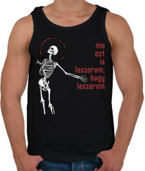 printfashion Ma azt is leszarom, hogy leszarom - Férfi atléta - Fekete (16374678)