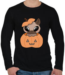 printfashion Kenny, a capybara tökben - Férfi hosszú ujjú póló - Fekete (14654790)