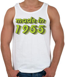 printfashion made-in-1955-green-grey - Férfi atléta - Fehér (481822)