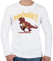 printfashion Mamasaurus - Neked beszélek - Férfi hosszú ujjú póló - Fehér (4136533)